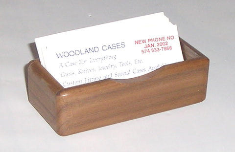 Business card holder-standard.  Shown in walnut